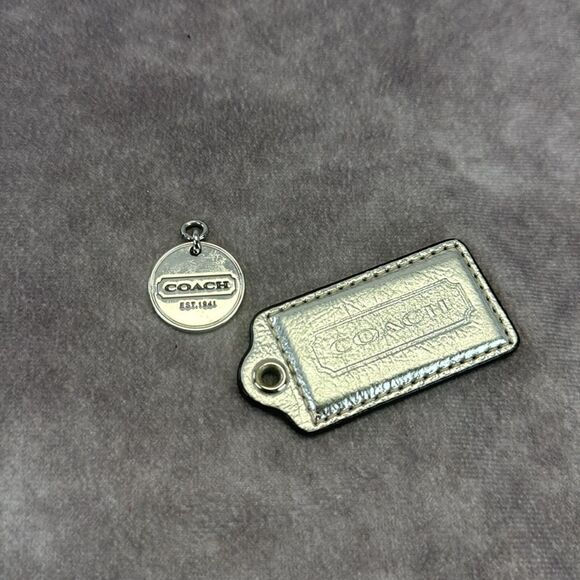 Coach Silver Keychain Hang Tag Set - Picture 2 of 4